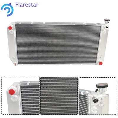 散热器 3 行 CU1520 1988 - 1998 1999 年 适用于吉姆西 C1500 5.7L 适用于雪佛兰 R20 7.4L — 第 1/4 张图片