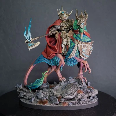 Unique Pro-Painted Stormcast Eternals – Lord-Vigilant on Gryph-stalker (AoS) - Immagine 1 di 4