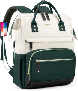 Laptop Backpack Women Work Bag 15.6 inch Work Bookbag with USB Charging Port - Picture 1 of 8