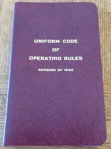 Canada Transport Commission Uniform Code Operating Rules 1962 Rail Railroad book - Picture 1 of 6