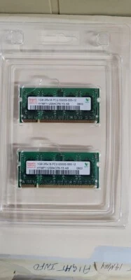 Hynix 1GB 2Rx16 PC2-5300S-555-12 Laptop Memory Module - Image 1 of 2