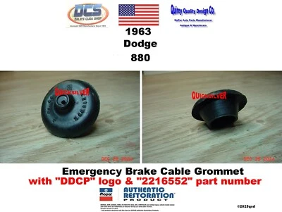 1963 Dodge 880 Emergency Brake Cable Grommet 2216552 MoPar USA - Image 1 of 2