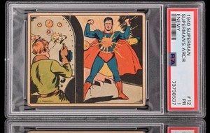 1940 superman gum #12 lex luthor rc; arch enemy true rookie PSA 1  ☆  CENTERED