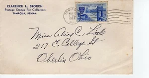 CLARENCE L STORCH, TAMAQUA, PENNA 1954  FDC8232 - Picture 1 of 1