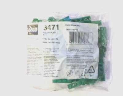 Lego 3471 vierer Steine Grün, 50 Steine im Beutel, Neu - Bild 1 von 2