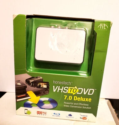 Honestech VHS to DVD/BLU-RAY 7.0 Deluxe Video Conversion Solution USB Windows - Image 1 of 4