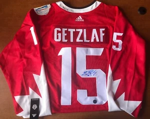 RYAN GETZLAF Signed TEAM CANADA Authentic Olympic Jersey AJ's COA + Holo + Proof - Bild 1 von 9