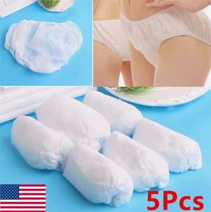 5-20 Pcs Disposable Non Woven Paper Brief Panties Women Men Unisex Fad Underwear - Picture 1 of 20