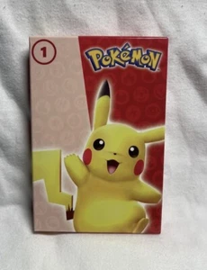 New! McDonald's Pokemon #1 PIKACHU Happy Meal Toy Cards - Picture 1 of 1