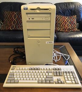 Vintage Dell OptiPlex GX1 Pentium II 400MHz 512MB W/ Original Keyboard Works
