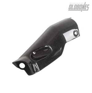 For Ducati DesertX 22+ 100% Carbon Fiber Exaust Pipe Cover Heat Shield Gloss - Picture 1 of 10