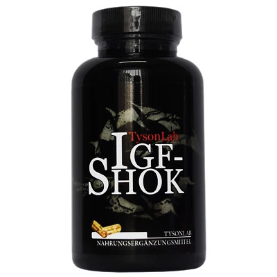 TysonLab IGF-SHOK Colostrum Arginin Chrom Muskelaufbau Testosteron 100 Kapseln