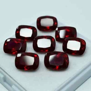 Lote impecable rubí rojo certificado birmano natural 100 quilates corte cojín piedras preciosas sueltas - Imagen 1 de 9
