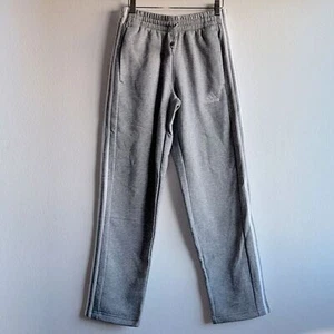 NWT Adidas Full Length Straight Leg Heather Grey Fleece Sweatpants Women’s Sz S - Picture 1 of 11