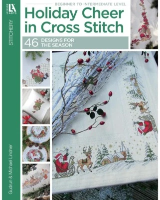 HOLIDAY CHEER Cross Stitch Pattern Book ~ 46 Christmas Designs - Image 1 of 4