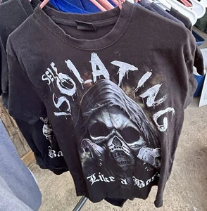 🚨RETRO Spiral Direct Self Isolation Men’s T Shirt Short Sleeve Gothic Size- L - Picture 1 of 2