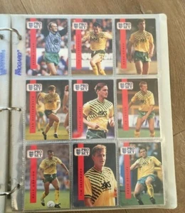 PRO-SET FOOTBALL TRADING CARDS - 1990-1991 – NORWICH CITY - Picture 1 of 4