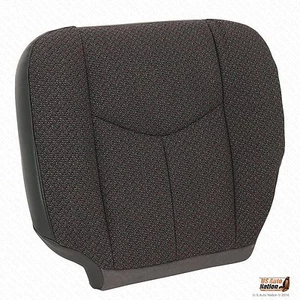 2003-2007 Chevy Silverado Work Truck-Driver Side Bottom Cloth Seat Cover Dk Gray - Picture 1 of 11