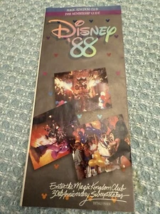 Disneyland Magic Kingdom Club 88' Membership Price Guide Vintage Travel Brochure - Picture 1 of 3