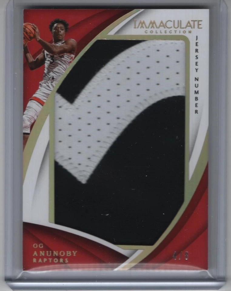 2017-18 Panini Immaculate Rookie Jersey Number #JP-OGA OG Anunoby RC 4/8 - Image 1 of 2