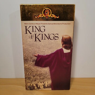 King of Kings (VHS, 1989) 1961 MGM Film Jeffrey Hunter Dir. By Nicholas Ray - Image 1 of 3