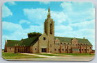 Vintage Postcard OH Archbold St. Johns Reformed Church Street View -5200