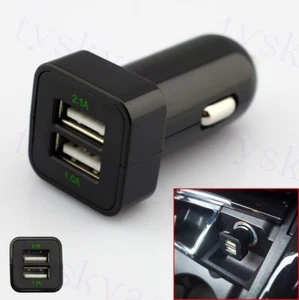 Car Fast Charger Cigarette Lighter Dual USB Socket Adapter Accessories For Phone - Picture 1 of 9