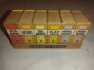 1930's  Library Of Games Card Game Set 6 Different A Big-Little Book Russell  - Picture 1 of 13
