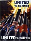3820 United We are strong Military Poster.Art Decor Home interior design