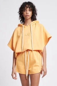 Minor Defect! Aje Ladies Oxford Fleece Sleeveless Hoody Oversize Hooded Top M/10 - Picture 1 of 14
