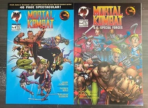 MORTAL KOMBAT: U.S. SPECIAL FORCES #1-2 --- FULL SET! HI-GRADE! Malibu! 1995! NM - Picture 1 of 5
