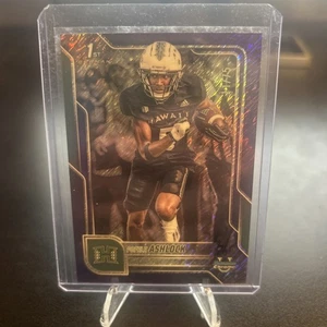 Pofele Ashlock 2025 Bowman University Chrome Purple Shimmer Refractor /75 Hawaii - Picture 1 of 2