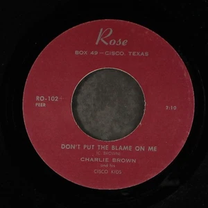 CHARLIE BROWN: have you heard the gossip / don't put the blame on me ROSE 7" - Picture 1 of 2