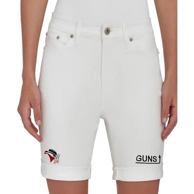 Texas Tech Womens Shorts White Stretch Denim Custom Embroidered - Image 1 of 4