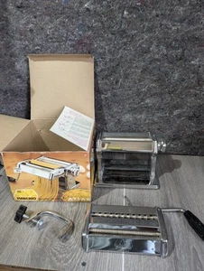Marcato Atlas Pasta Noodle Maker Machine Hand Crank Model 150 Made In Italy - Picture 1 of 8