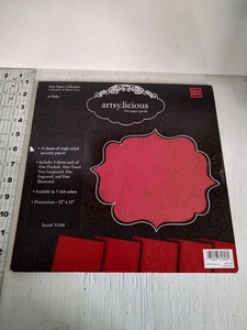 Crafter Box Artsy-licious 12x12 Ruby Scrapbook Paper Pad - Picture 1 of 6