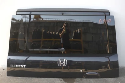 Honda Element 03-11 Rear Tailgate Trunk Lid Assembly Black, A907, OEM, 2003, 200 - Image 1 of 4