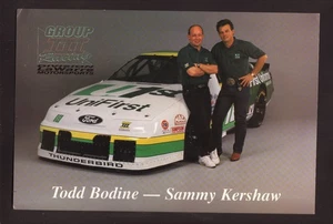 Todd Bodine Sammy Kershaw 1995 Busch Grand National Schedule UniFirst - Picture 1 of 2