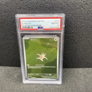 Slakoth 212/191 Illustration Rare Holo Pokemon Surging Sparks SV8 PSA 10 - Picture 1 of 2