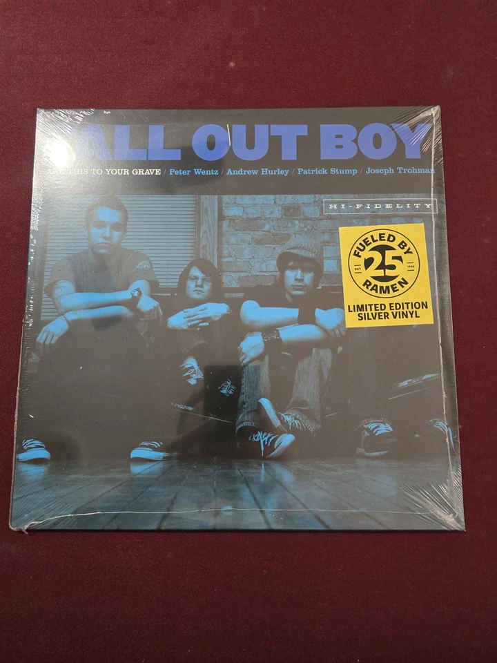 *SEALED* Fall Out Boy "Take This To Your Grave" silver vinyl record LP! - Image 1 of 1