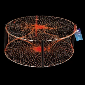 Pro Round Crab Pot - 4 Entry HD Mesh - PVC Uprights - Picture 1 of 2