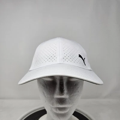Кепка Puma кепка с застежкой сзади белая перфорированная спортивная для гольфа мужская сетка легкая - Изображение 1 из 4