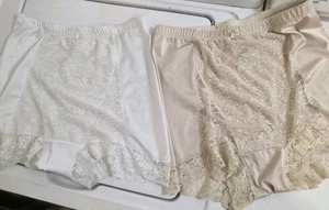 rhonda shear pinup panties 1x 2 Pairs, White & Cream Colored - Picture 1 of 7