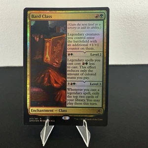 Magic The Gathering Foil Adventures in the Forgotten Realms AFR Bard Class COMO NUEVO - Imagen 1 de 11