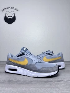 Size 13 - Nike Mens Air Max SC 'Wolf Gray Yellow Ochre' (CW4555-011) Preowned - Picture 1 of 9