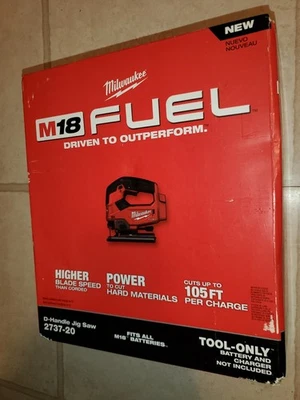 Milwaukee 2737-20 M18 FUEL D-Handle Jig Saw Bare Tool New - Image 1 of 4