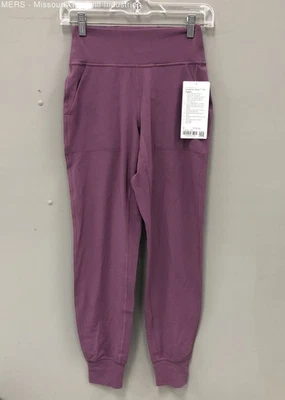 Pantalones de chándal Lululemon para mujer morados lisos nuevos alineados talla 4 nuevos con etiquetas cómodos Foto 1 de 4