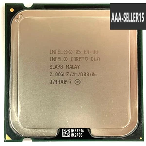 Intel Core 2 Duo E4400 2.00GHz 2-Core LGA775 Desktop Processor SLA3F SLA5F SLA98 - Picture 1 of 1