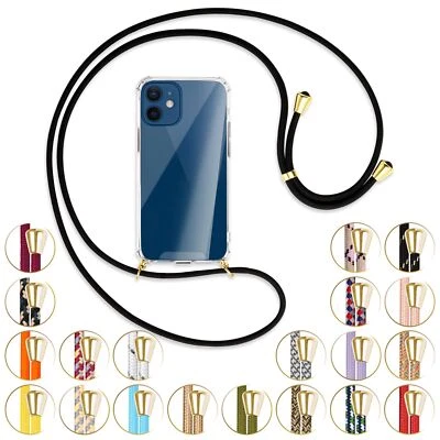 Collana (O) per Apple iPhone 12 Mini Cover protettiva Custodia con catena - Immagine 1 di 4