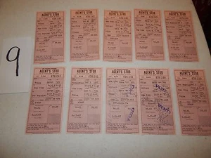 10 1967 THE PULLMAN COMPANY AGENTE AGENTE STUBS BIGLIETTO FERROVIARIO FRESNO TULSA - Foto 1 di 5